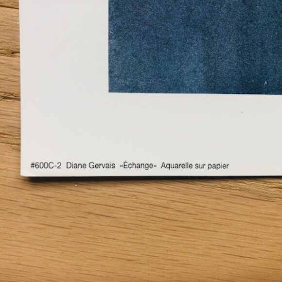 "Échange" Floral Watercolor Print by Diane Gervais – Contemporary Wall Art Decor - Picture 4 of 4